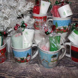 Arbonne Christmas gift; Mug, socks, lotion